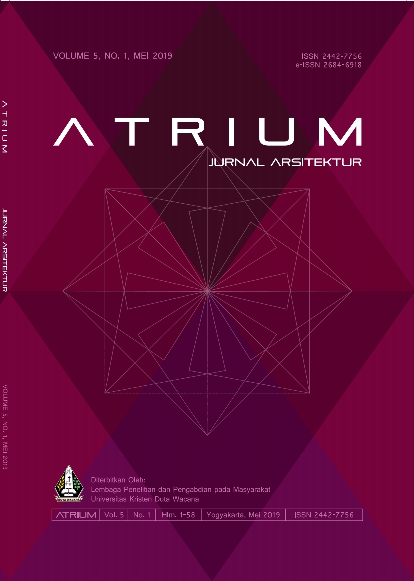 					View Vol. 5 No. 1 (2019): ATRIUM: Jurnal Arsitektur
				