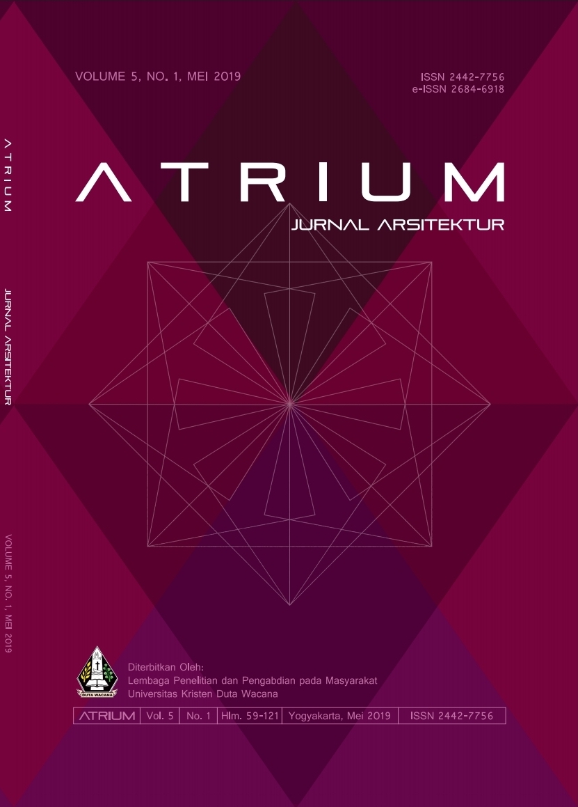 					View Vol. 5 No. 2 (2019): ATRIUM: Jurnal Arsitektur
				