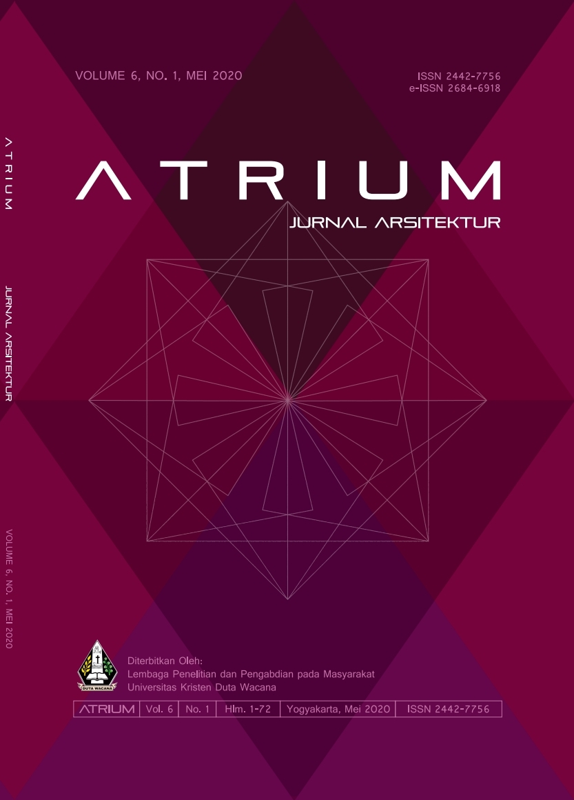 					View Vol. 6 No. 1 (2020): ATRIUM: Jurnal Arsitektur
				