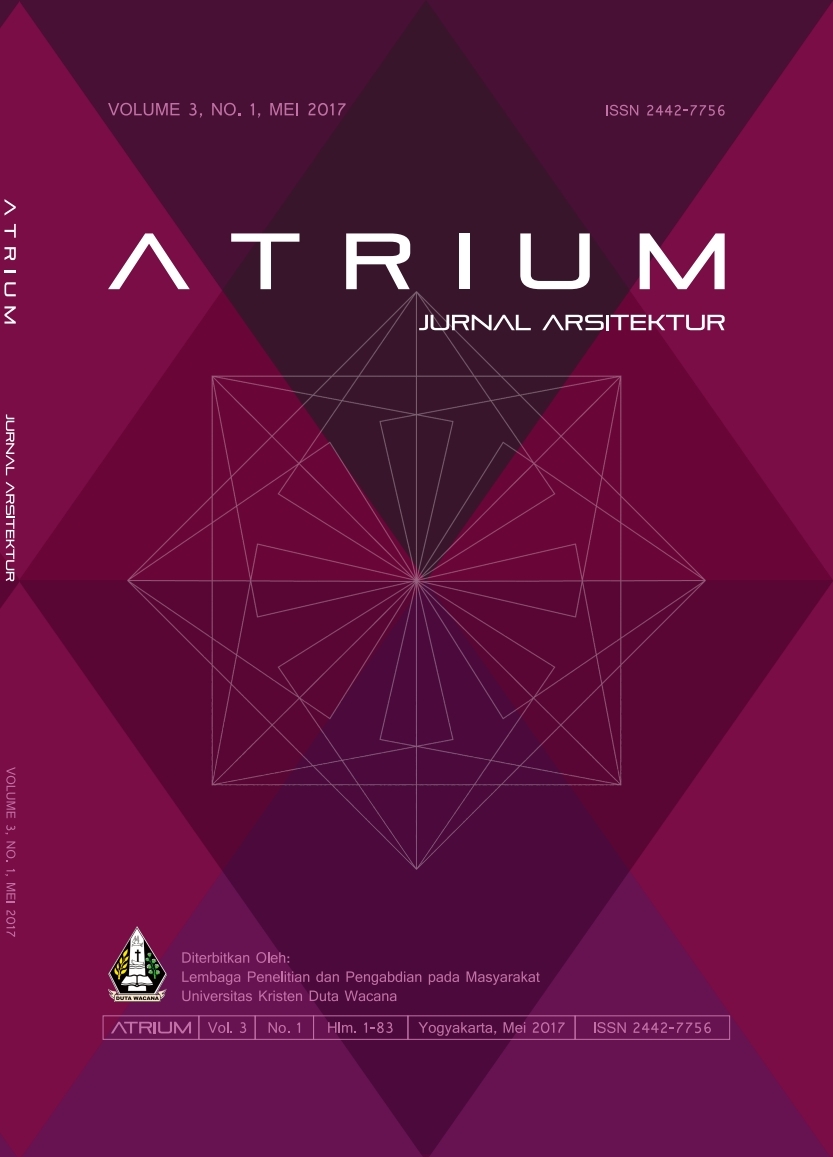 					View Vol. 3 No. 1 (2017): ATRIUM: Jurnal Arsitektur
				